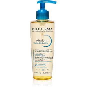 Bioderma Atoderm Shower Oil vysoko výživný upokojujúci sprchový olej pre suchú a podráždenú pokožku 200 ml