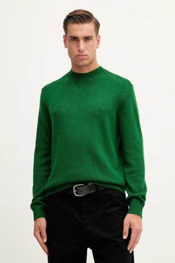 Sveter s prímesou vlny Armani Exchange zelená farba, XM001916 AF14008