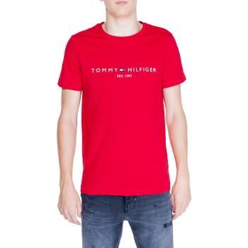 Tommy Hilfiger  TOMMY LOGO TEE MW0MW11797  Polokošele s dlhým rukávom Červená