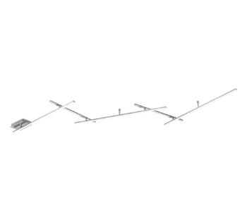 LED stropné osvetlenie Trio Indira nikel 674610507