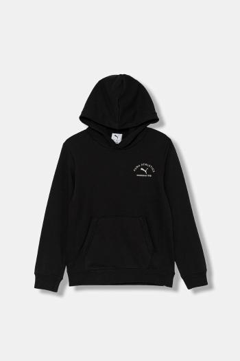 Detská mikina Puma PUMA CLASS Graphic Hoodie TR B čierna farba, s kapucňou, s potlačou, 688852
