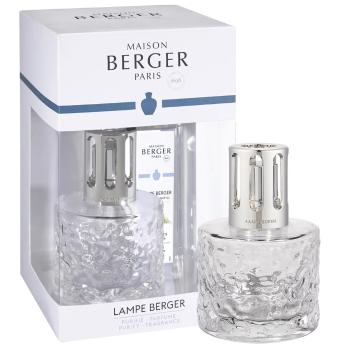 Maison Berger Paris Darčeková sada katalytická lampa Mirage Transparent + náplň Pure White Tea 250 ml