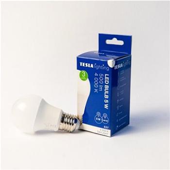 Tesla – LED žiarovka BULB, E27, 5 W, 230 V, 500 lm, 25 000 h, 4 000 K denná biela, 220st (BL270540-8)