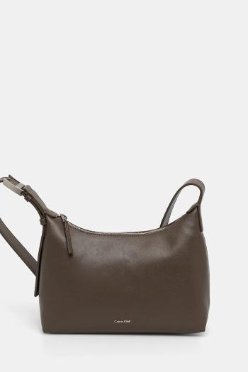 Kabelka Calvin Klein hnedá farba, K60K613028