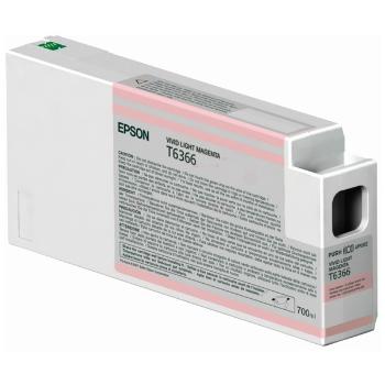 EPSON T6366 (C13T636600) - originálna cartridge, svetlo purpurová, 700ml