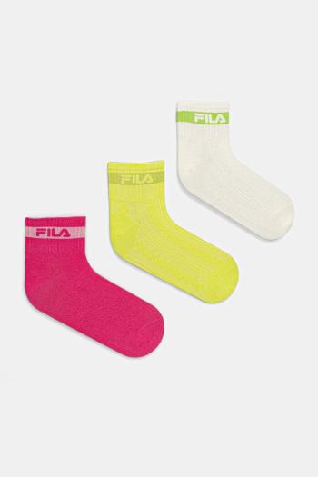 Ponožky Fila 3-pak zelená farba, F6798