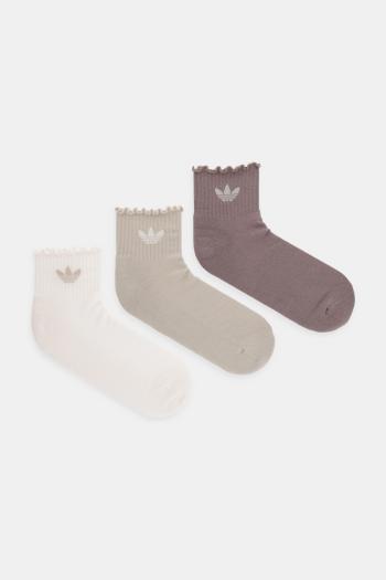 Ponožky adidas Originals 3-pak béžová farba, KD5553