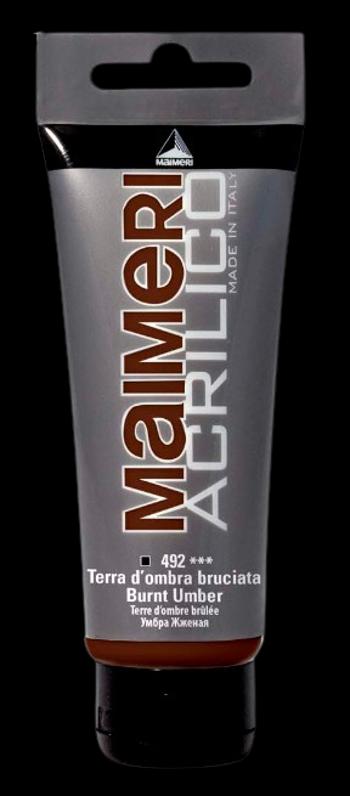 MAIMERI ACRILICO - Akrylové farby 492 - burnt umber, 0,075 L