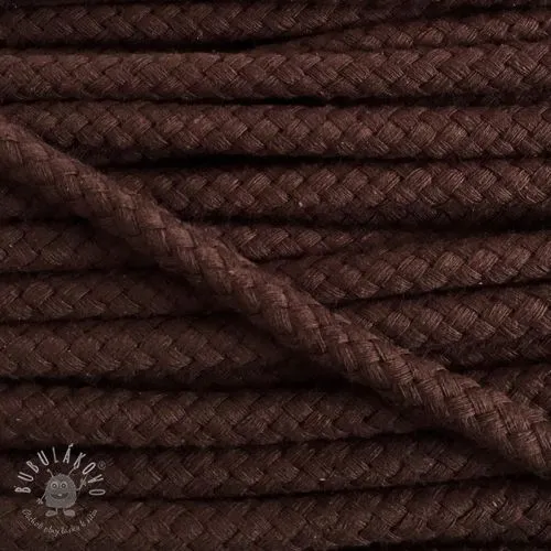 Bavlnená šnúra 8 mm choco