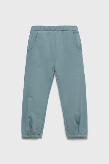 Detské bavlnené tepláky United Colors of Benetton jednofarebné