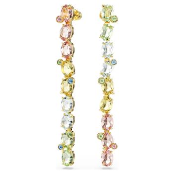 Swarovski Dlhé asymetrické náušnice s farebnými kryštálmi Gema 5705809