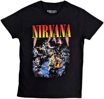 Nirvana Tričko Unplugged Photo Unisex Black M