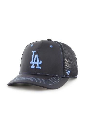 Šiltovka 47 brand MLB Los Angeles Dodgers čierna farba, s nášivkou, B-XRAYD12BBP-BK