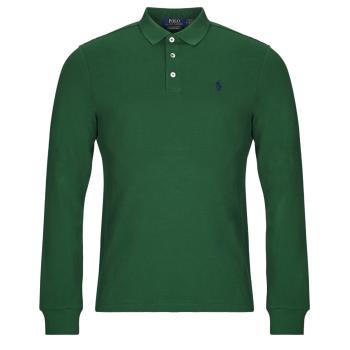 Polo Ralph Lauren  POLO COUPE AJUSTEE SLIM FIT EN COTON STRECH MESH  Polokošele s dlhým rukávom Zelená