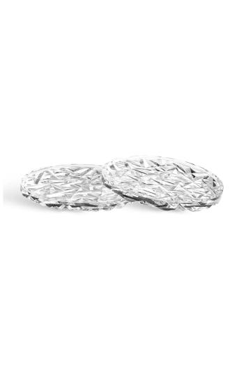 Podložka Orrefors Carat 10 cm 2-pak priehľadná farba