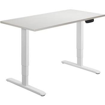 AlzaErgo Table ET1 NewGen biely + doska TTE-01 140×80cm biela dyha (BUN)