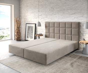 Boxspring posteľ Dream-Fine 160x200 cm z mikrovlákna béžová
