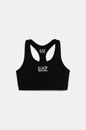 Detská športová podprsenka EA7 Emporio Armani čierna farba, 7G000033 AF12625