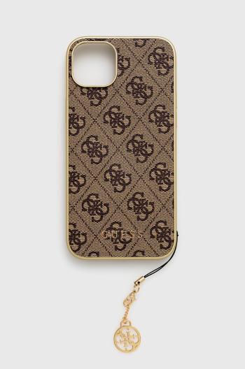 Puzdro na mobil Guess iPhone 15 Plus 6.7 hnedá farba
