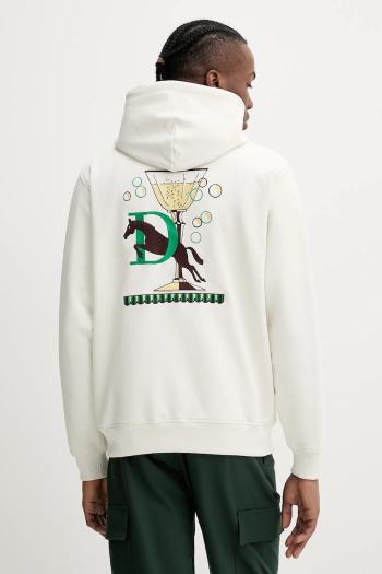 Bavlnená mikina Drôle de Monsieur Le Hoodie Polo béžová farba, s kapucňou, s nášivkou, G-HO178-CO200-OW
