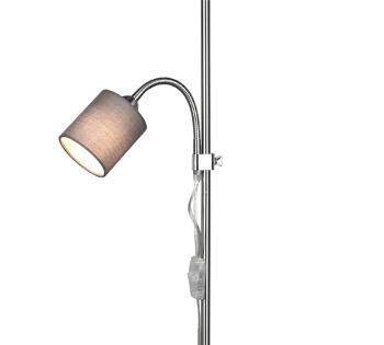 Stojaca lampa Reality Owen nikel R40192007