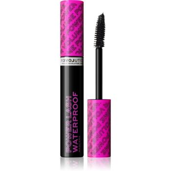 Revolution Relove Power Lash dúsító szempillaspirál vízálló árnyalat Black 8 ml