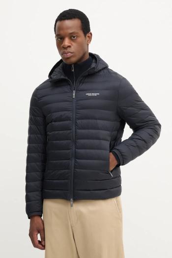 Páperová bunda Armani Exchange čierna farba, prechodná, XM001577 AF16927