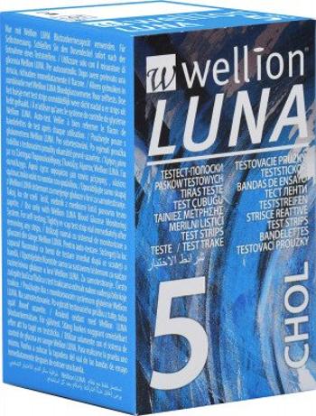 WELLION Testovacie prúžky Luna cholesterol 5 ks