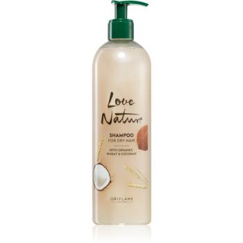 Oriflame Love Nature Organic Wheat & Coconut hydratačný šampón pre suché vlasy 500 ml