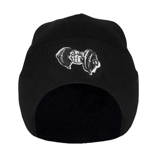 Bontis Pletená čiapka s výšivkou Činka - Čierna