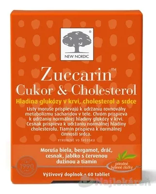 New Nordic Zuccarin Cukor & Cholesterol 60 tabliet