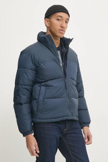 Bunda Hollister Co. pánska, tmavomodrá farba, zimná, KI332-4106