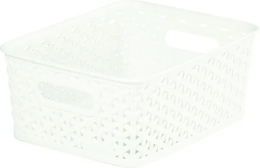 CURVER - Úložný box imitácia ratanu Y Style S, biely