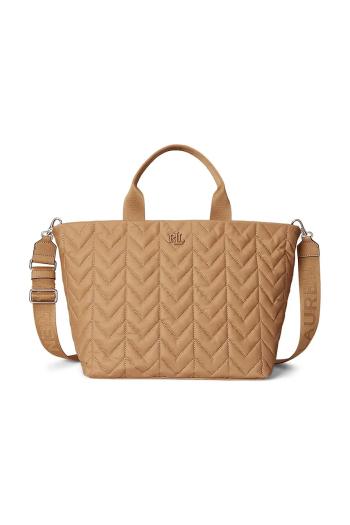 Kabelka Lauren Ralph Lauren béžová farba, 431974398