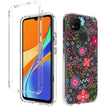 DUAL ART Odolný kryt Xiaomi Redmi 9C FLOWERS