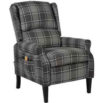 Shumee polohovacie sivé textil, 329304