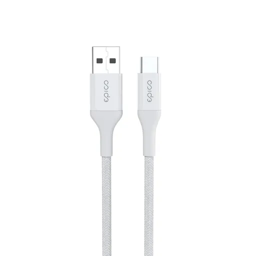 Epico Braided Cable 1,2m USB-C to USB-A - biela