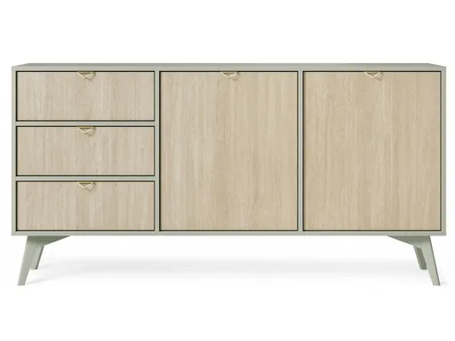 ArtPS Komoda TIMBER KSZ158 | béžová/zelená