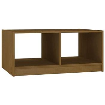 SHUMEE Konferenčný stolík medovo hnedý 75 × 50 × 33,5 cm masívna borovica, 809909