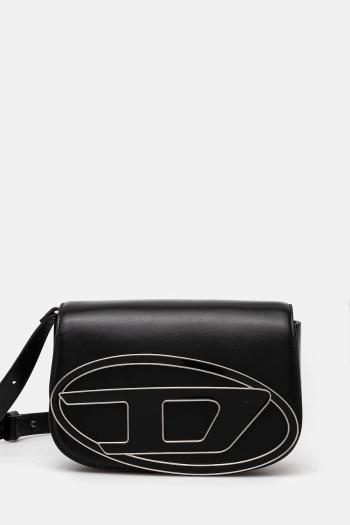 Kožená kabelka Diesel 1DR 1DR M shoulder bag čierna farba, X09568.PR818