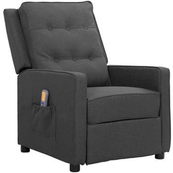 Shumee polohovacie tmavo sivé textil, 338967