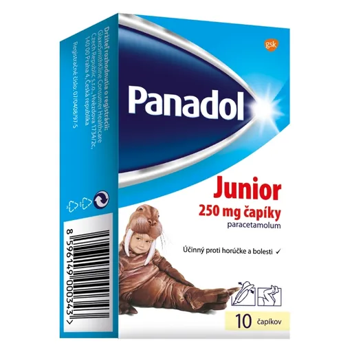 PANADOL Junior sup 250 mg 10 čapíkov