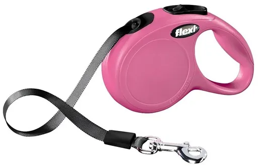 Vodítko Flexi Classic NEW páska S 5 m ružové (do 15 kg)