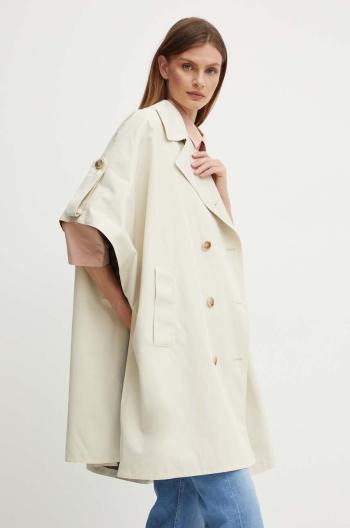 Kabát Joop! dámsky, béžová farba, prechodný, oversize, 30044529
