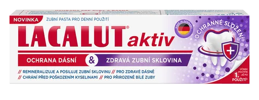 Lacalut Aktiv na ochranu ďasien a zdravú zubnú sklovinu 75 ml