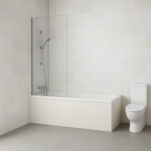 H K - Vaňová zástena PURE V1 65x140 - jednodielna, číre sklo PUREV165