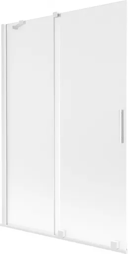 MEXEN/S - Velar dvojkrídlová posuvná vaňová zástena 120 x 150, dekor, biela 896-120-000-31-20