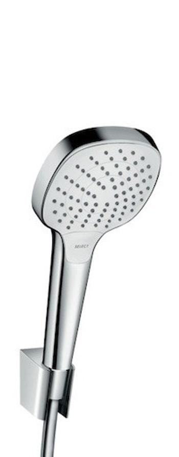 Sprchová hlavica s hadicou Hansgrohe Croma Select biela/chróm 26413400