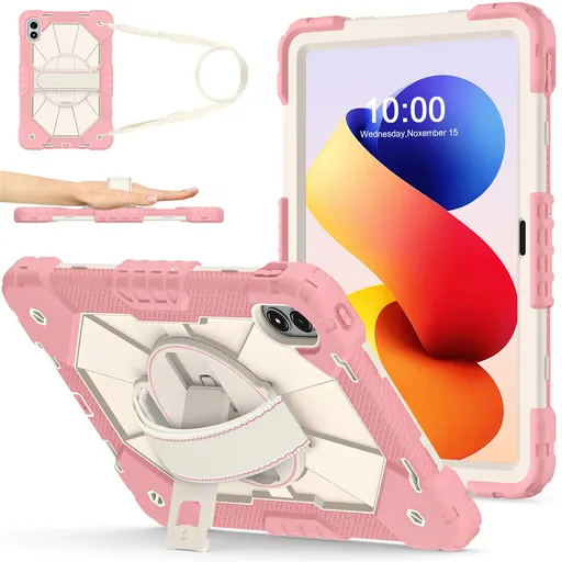 SOLID Odolný obal pre Xiaomi Redmi Pad 2 Pro svetloružový