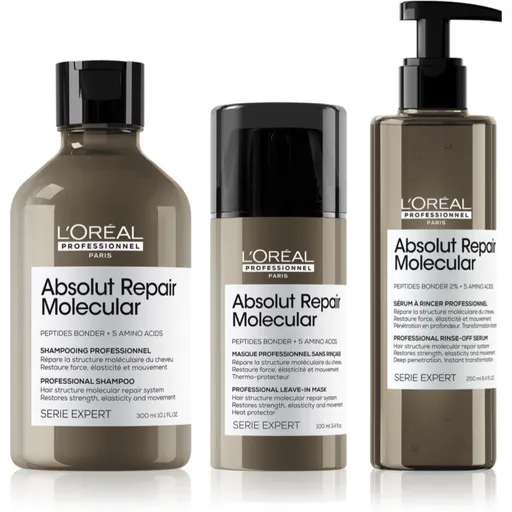 L’Oréal Professionnel Serie Expert Absolut Repair Molecular výhodné balenie pre poškodené vlasy